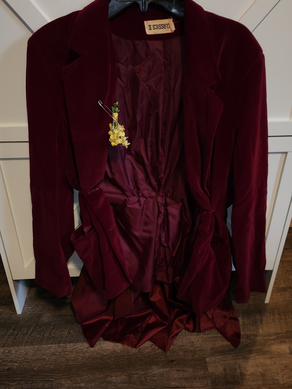 Women's 3 Piece Upcycled Mad Hatter Costume